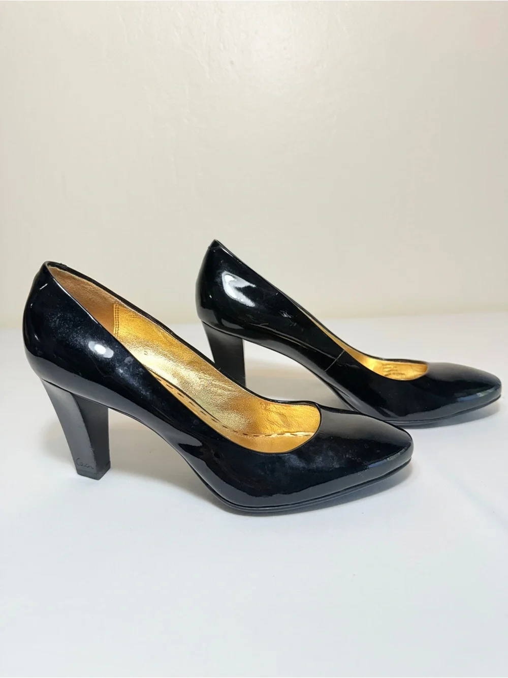Coach Sheri A3945 Black Patent Leather Pumps Heels Women’s 7B